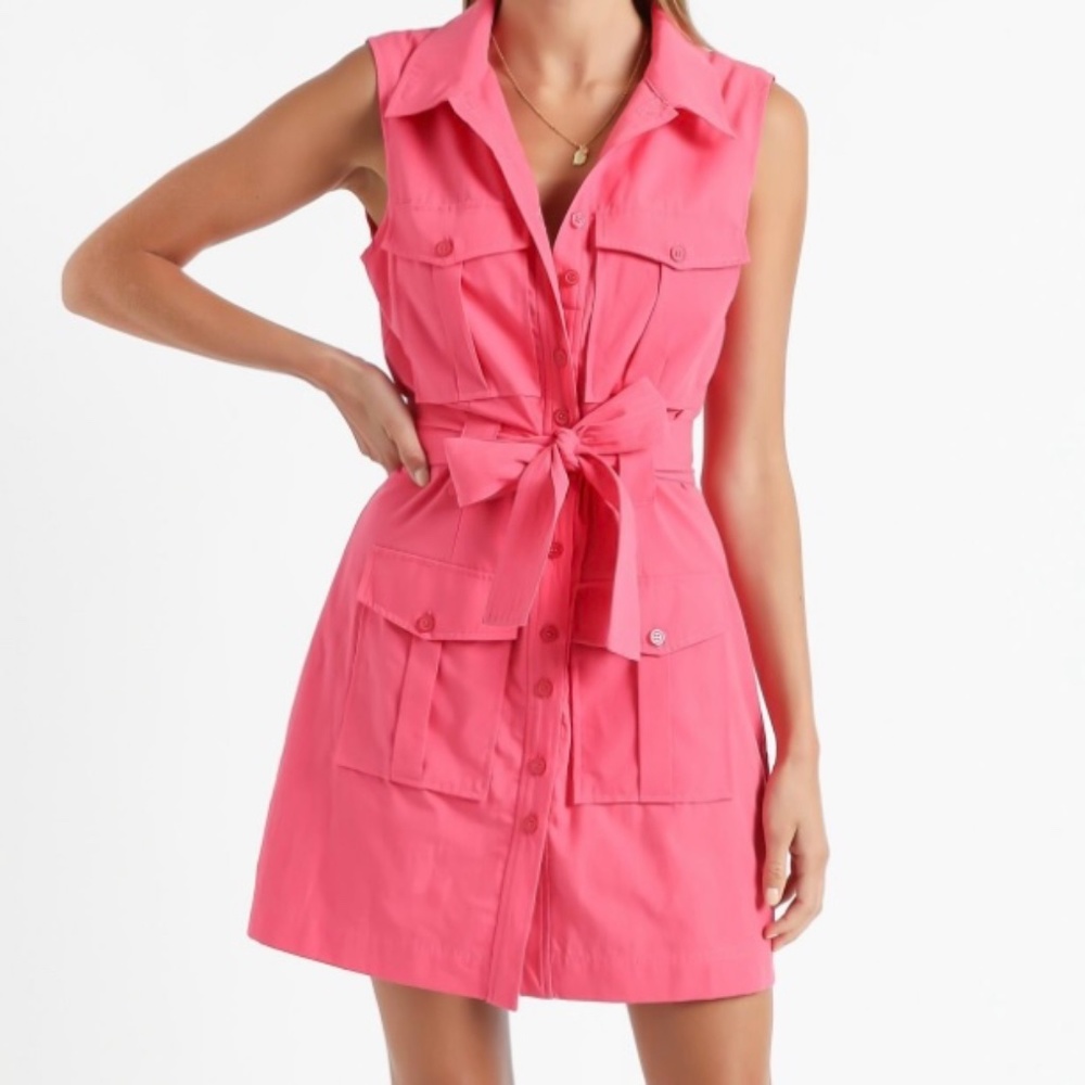 Showpo Turbina Pink Cargo Mini Dress
